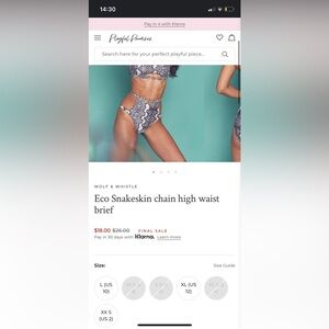 Wolf and whistle swimsuit bottom